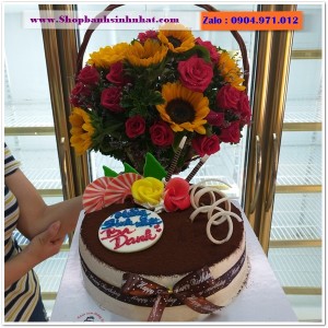 Combo Bánh Kem & Hoa Tươi - MM69